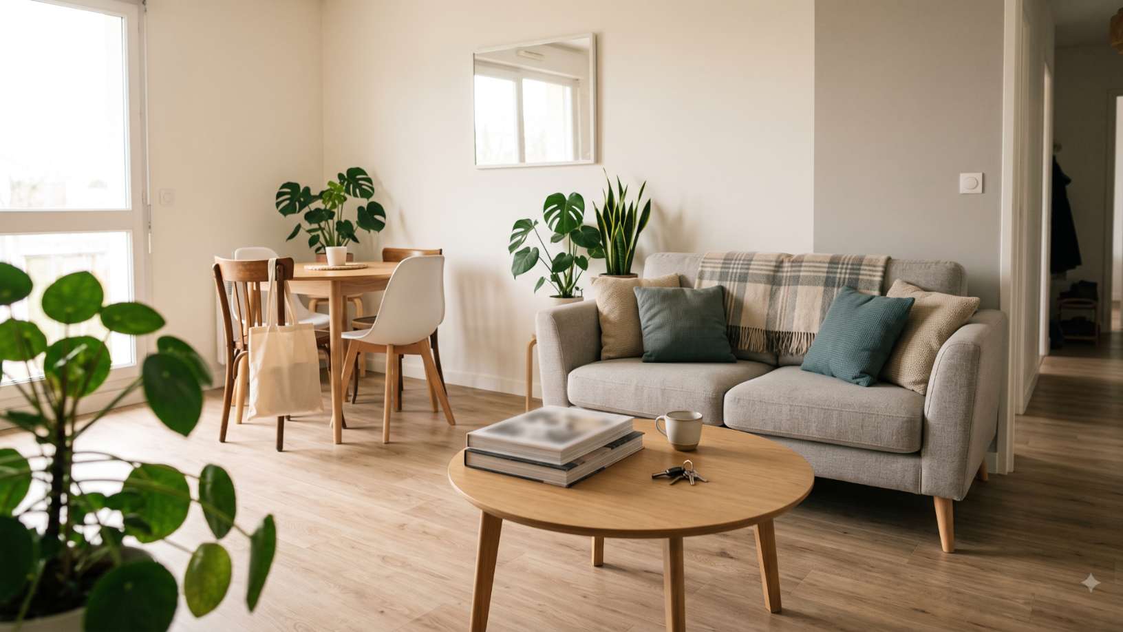salon lumineux avec coin repas appartement contemporain transaction nantes sobriete appart 16x9